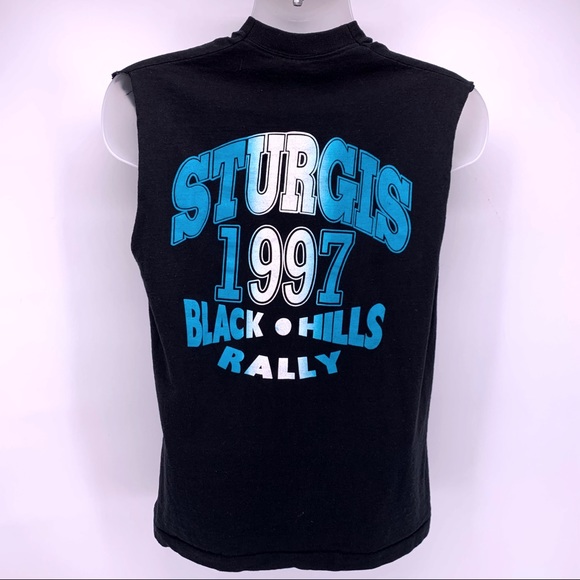 VINTAGE 90s Sturgis Tank Top Size Large - Picture 6 of 10